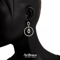 Orecchini Artlinea Donna in Argento Zircone ZOR1260-LB - ZOR1260-LB